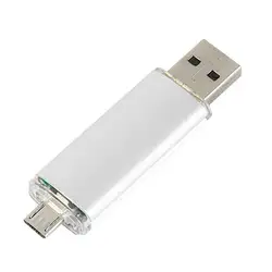 5 шт. 8 г двойной 2 в 1 Micro USB 2,0 Flash Memory Stick Drive U диска для телефонов ПК для Android устройств как USB или Порты и разъёмы