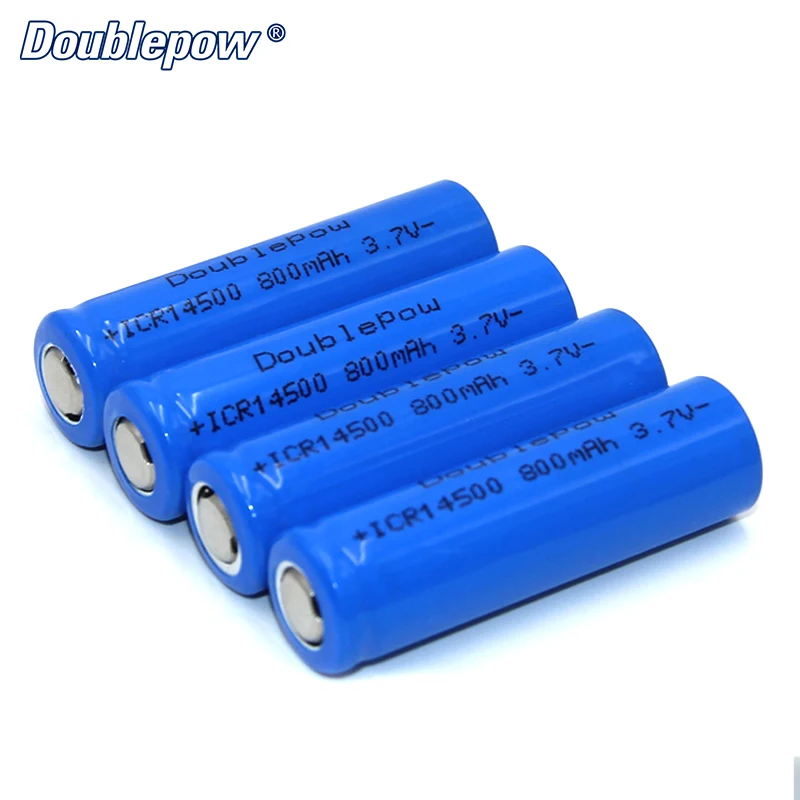 4 шт./лот Бесплатная доставка Горячая Распродажа Doublepow DP 14500 800mA 3 7 V литий ионная