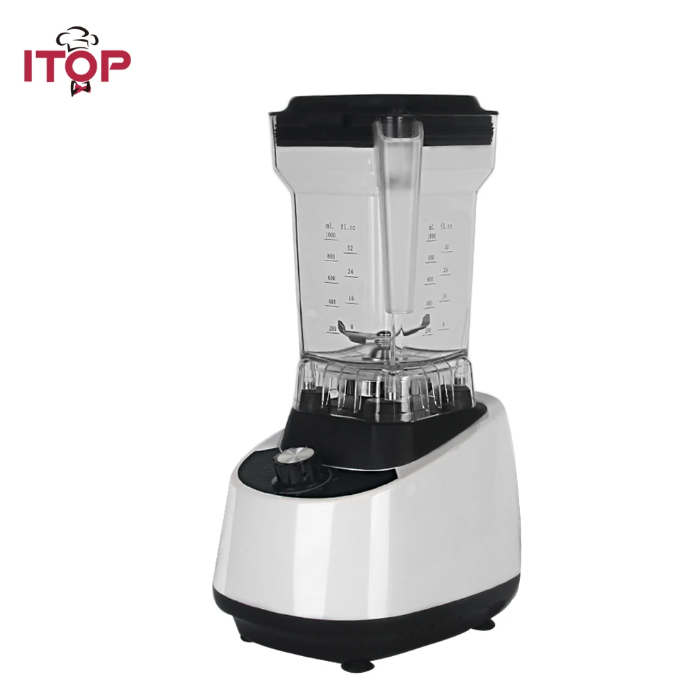 

ITOP White Commercial Blender Food Mixers Vegetable Fruit Juice Extractor Milk Shake Maker High Speed Professional Blenders