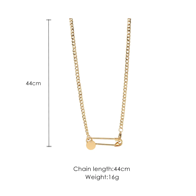 

Paper clip pendant temperament personality creative clavicle chain fashion simple versatile pendant clavicle chain female