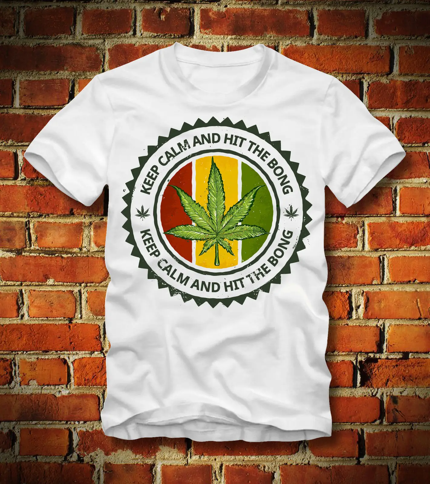Новая летняя футболка с надписью KEEP CALM AND HIT THE BONG WEED JOINT POT HI Custom 2019|custom t-shirt|funny t