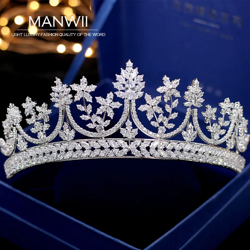 

Fashion micro-inlaid rhinestone crown princess birthday bride wedding crown tiara wedding dress accessories T012