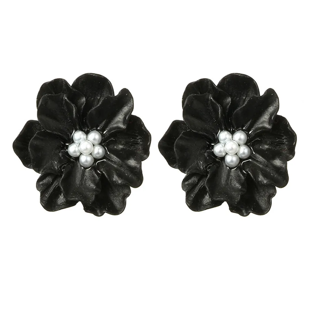 

Earring Female 2019 1 Pair Camellia Jewelry New Fashion Women Earring Earrings Beautiful High Quality Jewely z0313
