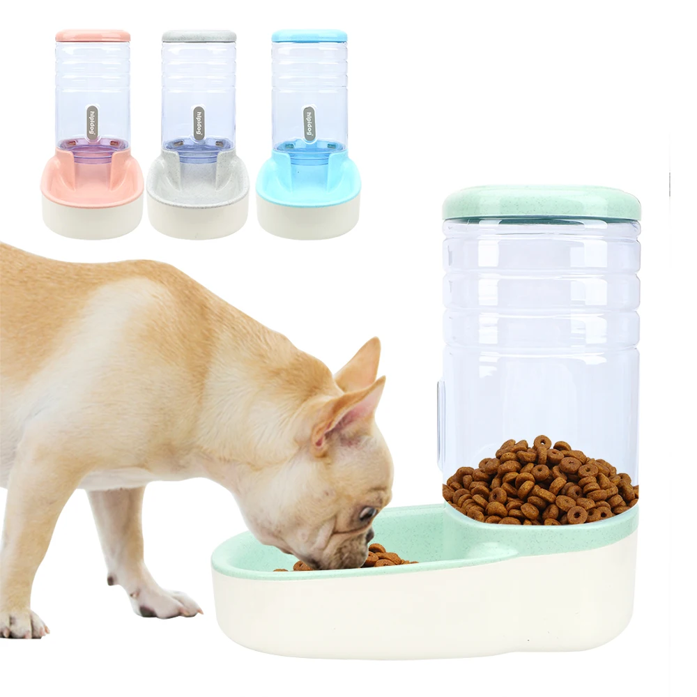 

NICEYARD 3.8L Dog Automatic Feeders Food Bottle for Pet Plastic Dog Food Dispenser Cats Feeding Bowl Pet Products
