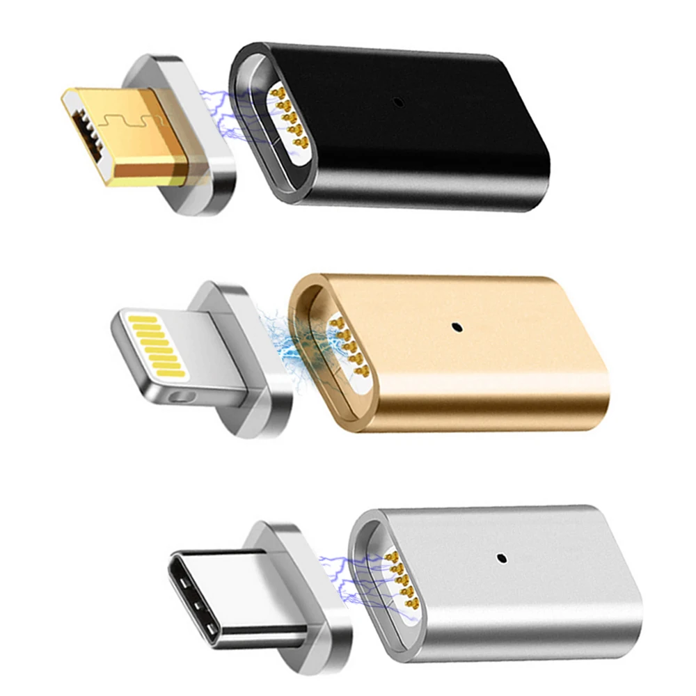 

Metal Micro USB Magnetic Charging Data Adapter Converter 3in for SAMSUNG S9 S8 S7 Edge HTC Xiaomi HUAWEI LG ASUS Android TYPE-C