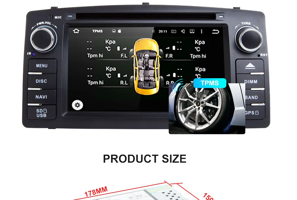 Discount 2 Din Car DVD Player GPS Radio Multimedia For Toyota Corolla E120 BYD F3 2000 2005 2006  Head Unit Stereo Navigation Audio 16