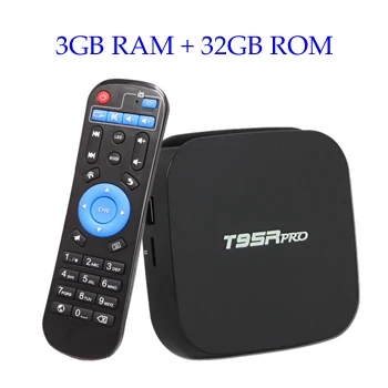 T95R PRO Smart ТВ коробка Android 7,1 Amlogic S912 Восьмиядерный Декодер каналов кабельного телевидения 2,4 GHZ/5 ГГц Wi-Fi BT4.0 UHD 4 K H.265 3D Media Player, 2G 16G - Цвет: 3GB 32GB