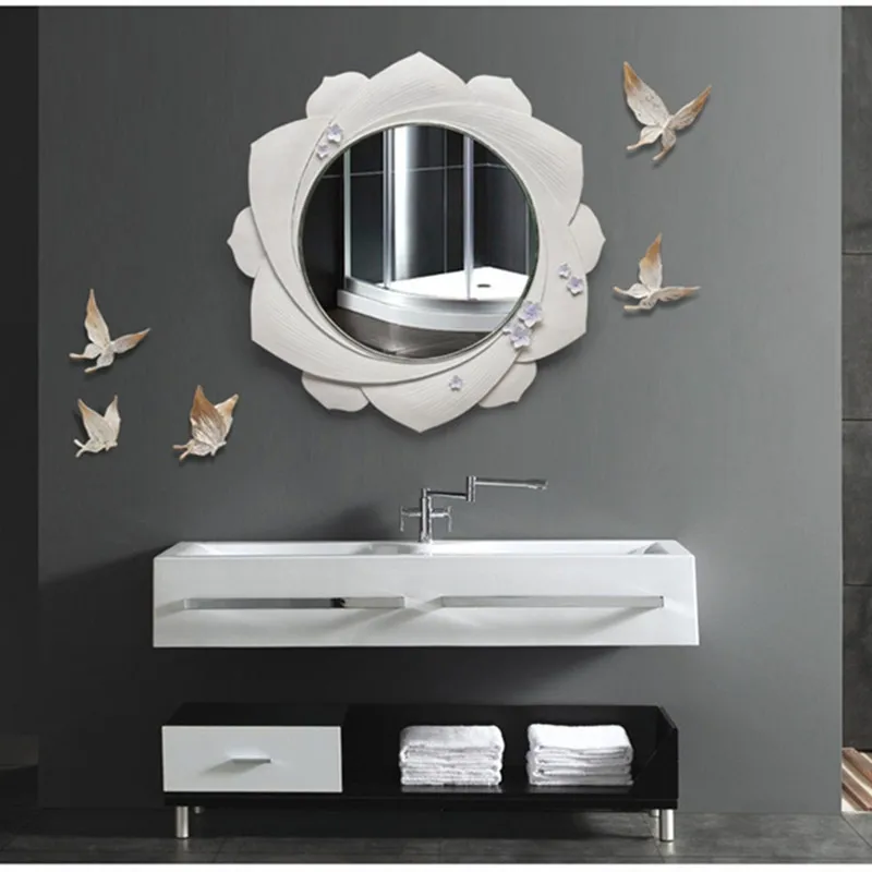 5Pcs/set Butterfly Wall Decoration 3D Embossed Art Resin Wall Hanging Background Mural Wall Sticker Home Decoration R725