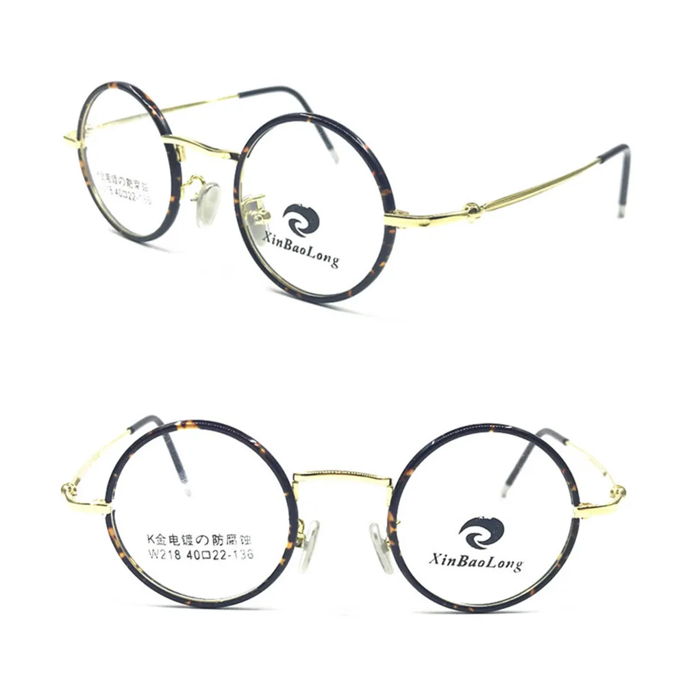 Чистый титан, винтажные круглые очки 37 мм, оправа для очков, полный обод, Rx able, ручная работа, очки, высокое качество