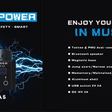 Bluetooth-динамик источник питания для татуировки и PMU машины