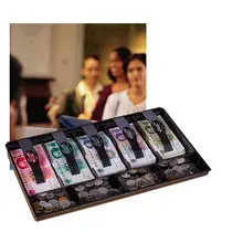 5 Сетка деньги Касса монета кассовый ящик вставка лоток Ящик для хранения Органайзер