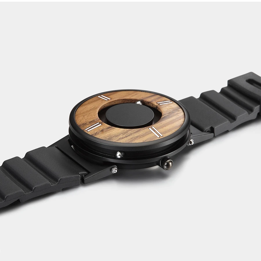 silicone pulseira aço quartzo único relógio pulso