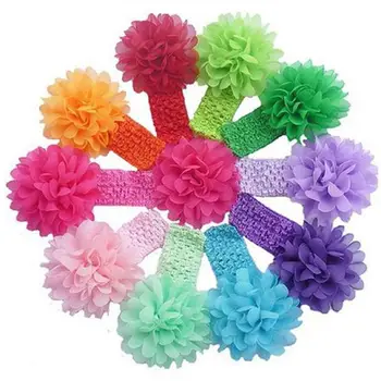 

10 pieces Baby girl head wrap soft head Turban hair band props for photo
