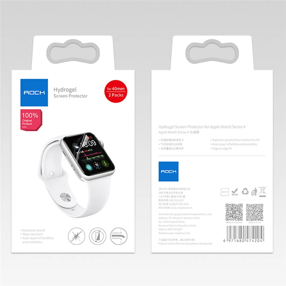 Rock 0.4mm Hydrogel Screen Protectors for iWatch Serise 413