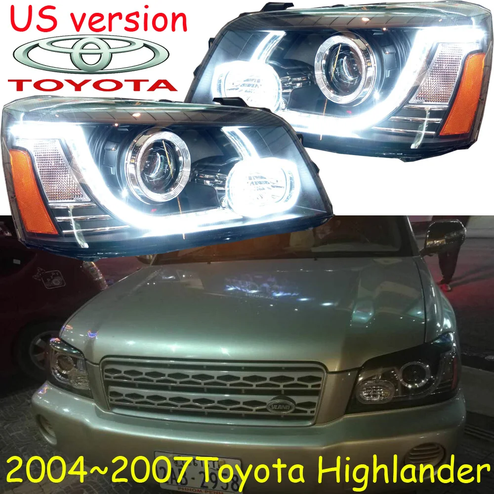 2004 ~ 2007y автомобиля Бумер головной светильник для Toyota фара highlander автомобильные