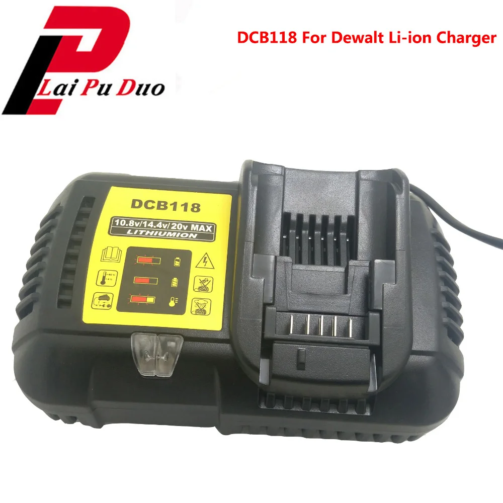 Зарядное устройство для литий ионных аккумуляторов 10 8 А DCB112 DCB118 зарядный ток DeWalt