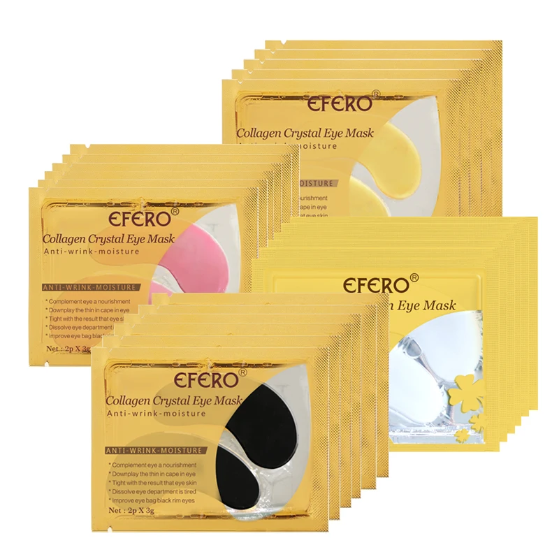 EFERO 10 шт/5 пар коллагеновая маска для глаз для лица Маска Уход гидролизованный коллаген патчи для глаз под глазами сумки для ухода за кожей