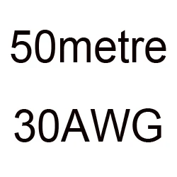 4 6 7 8 10, 11, 12, 13, 14, 15, 16, 17, 18, 20, 22, 24, 26 28 30 AWG силиконовый провод ультра гибкий Тесты линия кабель высокого Температура - Цвет: 50metre 30AWG