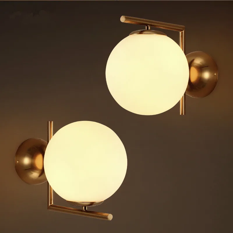 Modern Wall Lamps Wall Lamps Living Room Bedroom Bed Restaurant Lights Wall Decorative Lamparas Glass Ball LED Stand Lamp Modern Wall Lamps Wall Lamps Living Room Bedroom Bed Restaurant Lights Wall Decorative Lamparas Glass Ball LED Stand Lamp
