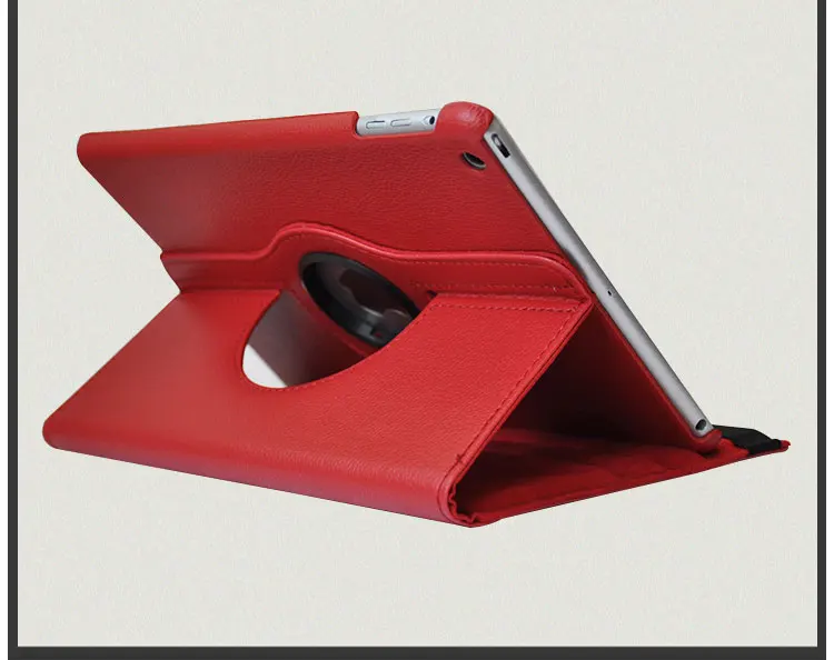 Для Apple iPad воздуха 1 Планшеты чехол 360 Вращающийся Функция Твердые искусственная кожа Стенд Мода для iPad 5 Фолио Защитный чехол кобура
