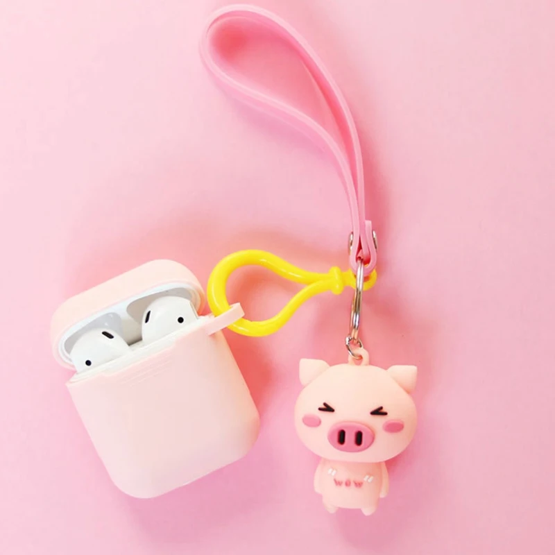 Pink Pig Lovely Protective Cover for AirPods Case High Quality TPU Case for Apple Charging Box Fashion Sleeve Pink Pig Lovely Protective Cover for AirPods Case High Quality TPU Case for Apple Charging Box Fashion Sleeve