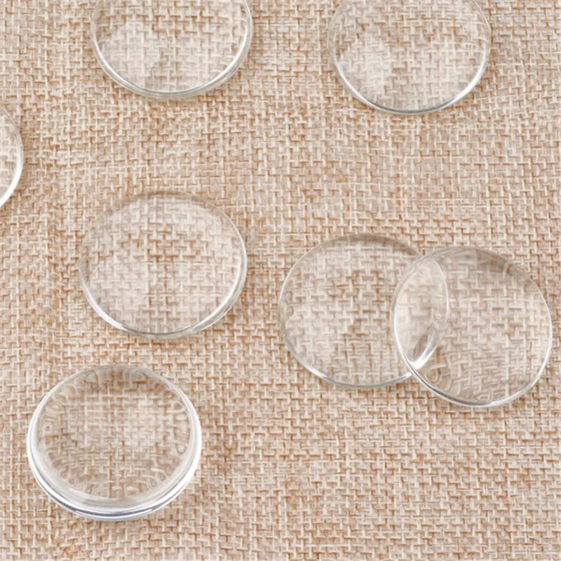 200 sztuk 8mm 10mm 12mm 16mm 18mm 20mm 25mm przezroczysty kopułą Flatback pół okrągłe przezroczyste szkło Cabochon dla DIY tworzenia biżuterii F60