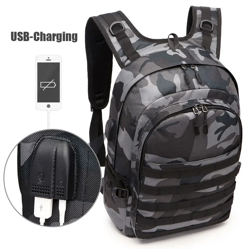 PUBG mochilas Nivel 3 PUG USB carga 15,6 Laptop viaje bolsas Mochila escolar multifuncional Unisex Mochila PUBG mochilas Nivel 3 PUG USB carga 15,6 Laptop viaje bolsas Mochila escolar multifuncional Unisex Mochila
