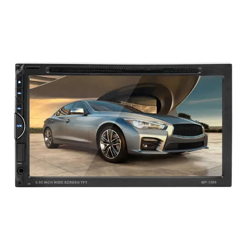 

6.95in Screen Bluetooth In-dash Car Stereo MP5 AUX FM Radio DVD/CD Player