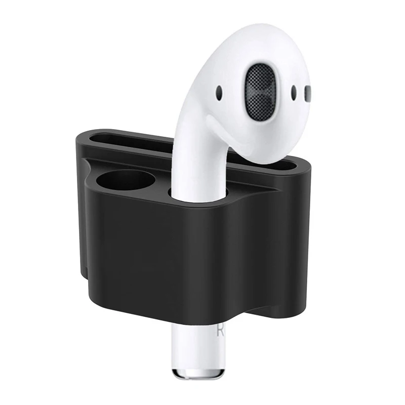 Силиконовый чехол-подставка для Apple AirPods с зажимом для наушников, для Apple Watch series 3 2 1, спортивный зажим с крючком, защита от потери для Iwatch 4