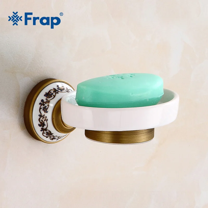 FRAP-держатель для мыла Y18034 античный держатель из чистой меди и керамики резная