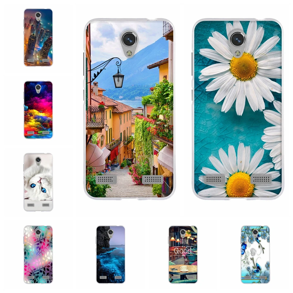 ل ZTE شفرة A520 الغطاء الخلفي لينة TPU سيليكون ل ZTE شفرة A520 520 واقية حالة الزهور منقوشة ل ZTE A520 كوكه حقيبة