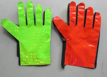 

Flashing PVC Reflective safety gloves warning protective gloves