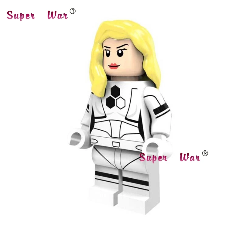 

Single super hero marvel dc comics Four Invisible Woman building blocks models bricks toys for children kits