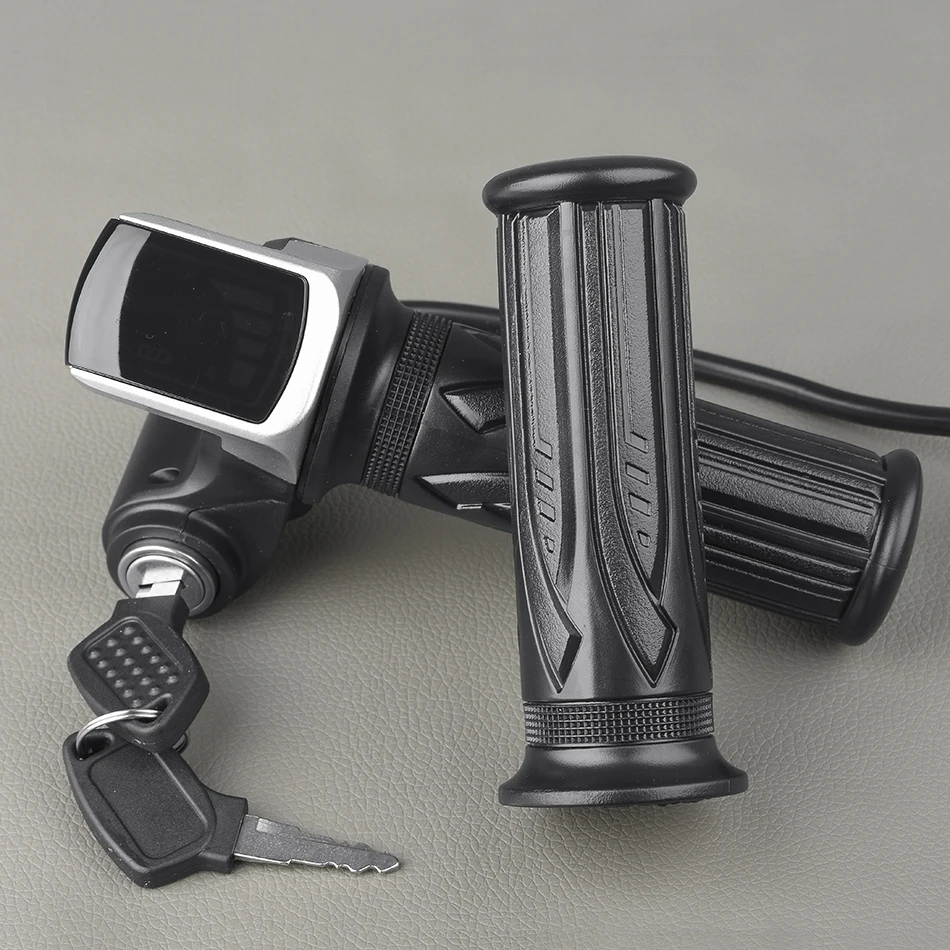 Electirc Scooter E-bike Bicycle Twist Throttle Handlebar Grip 48V LED Display SA