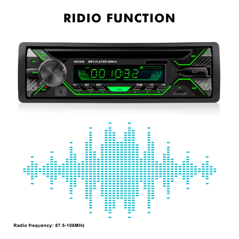 3010 Автомагнитола 1 Din Авторадио Bluetooth стерео радио MP3 мультимедийный плеер Aux вход поддержка FM/MP3/WMA/USB/TF автомобильный Радио плеер