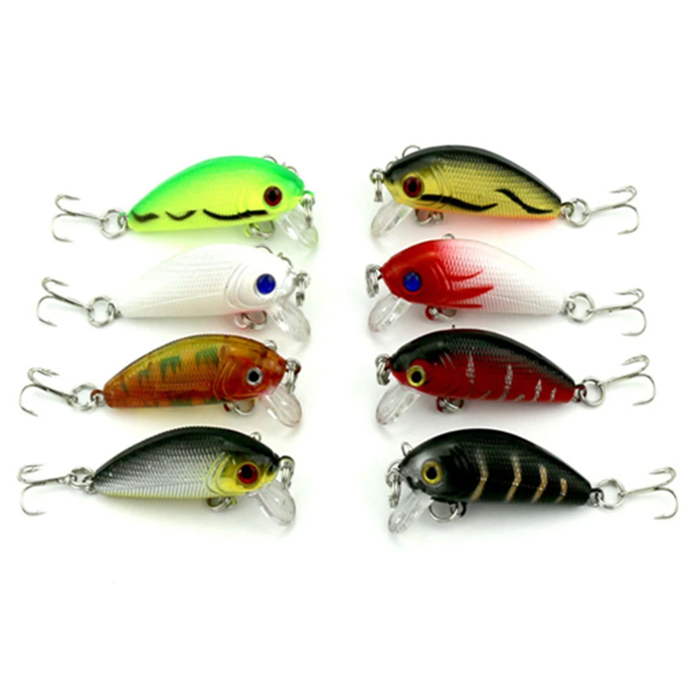 1 pcs minnow lure 3.6g/5cm Soft Bait Fish Fishing Lure Shad 3D Eye Soft