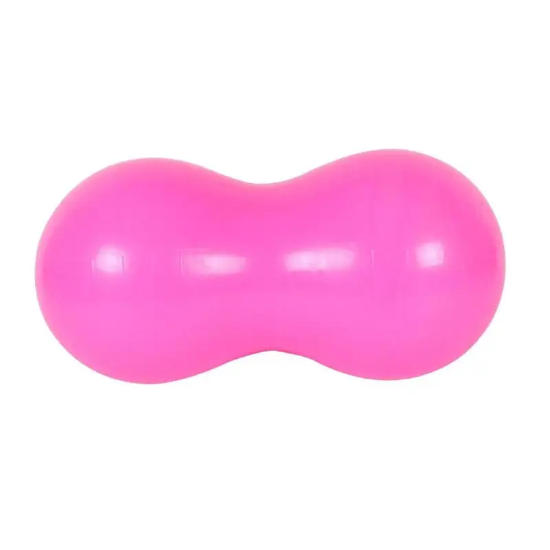 1000 г спортивные арахисовые шарики для йоги, Пилатес, гимнастический баланс, ПВХ коврик для фитнеса, упражнений, пилатеса, тренировки, массажный мяч 900 мм* 450 мм* 450 мм - Цвет: Pink
