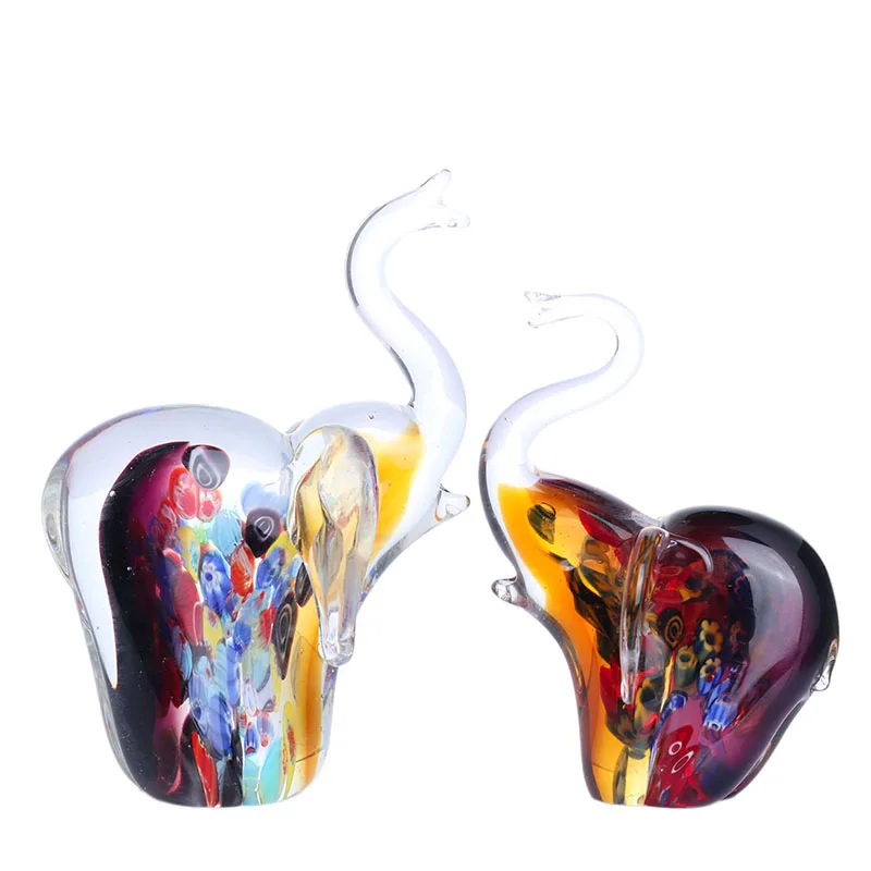 Swan Blowing Glass Miniature Animal Handmade Figurine Fancy Collectible Decor 2