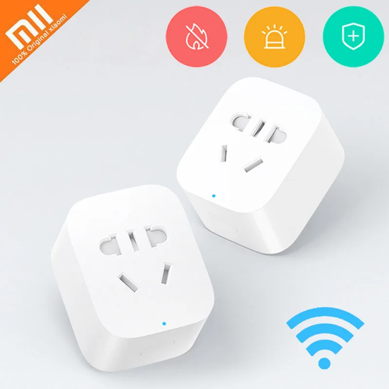 

Original Xiaomi Mijia Smart Socket Plug ZigBee WiFi Wireless Remote Control Language Control Socket Adaptor Power with Mijia App