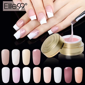 

Elite99 15ml builder Gel Extension Nail Gel Polish Need UV Lamp Professional Nail Art Pink UV Gel Builder Camouflage False Nails