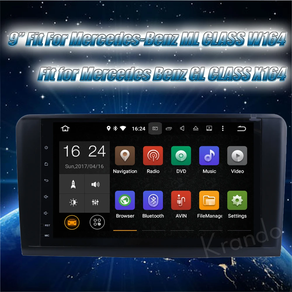Krando Benz ML Class W164 car radio GPS navigation system (1)