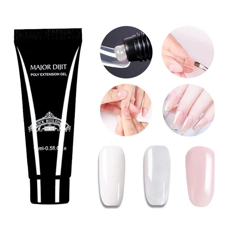 15ml Nail Poly Gel Hard Jelly Builder Gel UV Soak Off Camouflage Poly