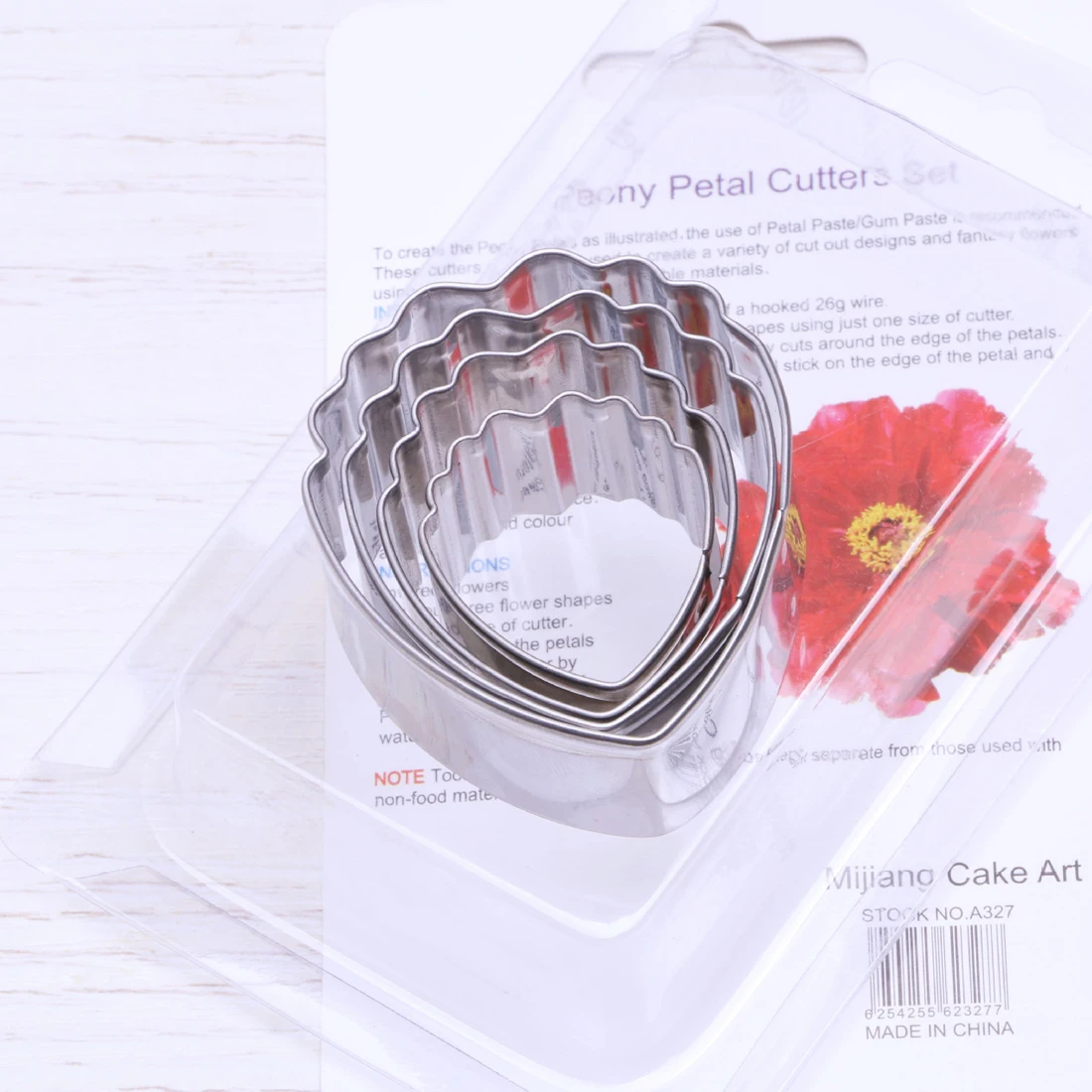 

Top 4pcs/set Fondant Cake Decoration Floral Petal Petals Cutter Flower Mold Peony Stainless Steel Cake Decorating Tools