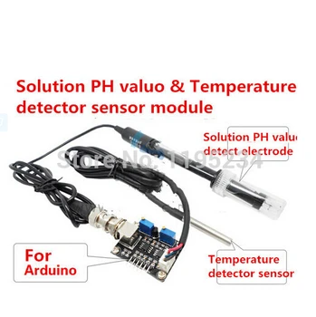 

Solution PH valuo & Temperature detector sensor module for arduino best quality.