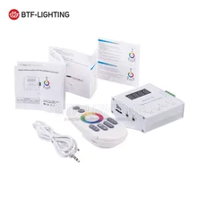 WS2812B WS2811/WS2813/USC1903 Music X2 Controller LED Strip Modules; DC5V-24V input max 1000pixels with RF Touch Remote