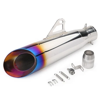 

Universal 51mm Motorcycle Exhaust pipe Modified Stainless steel Scooter Muffle For Kawasaki MT07 MT09 R3 R25 YZF-R3 MT03 R6