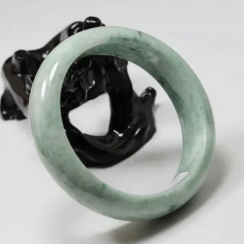 

xd 00801 Certified Grade "A" Natural Green Jadeite Jade Gems Bracelet Bangle (A0502)