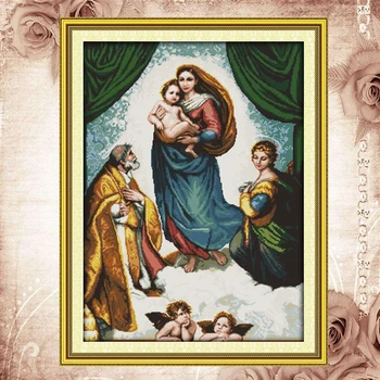

Joy Sunday counted cross stitch kits needlework Goddess DMC14CT11CTcottonfabric bedroom livingroom deco painting factory sale