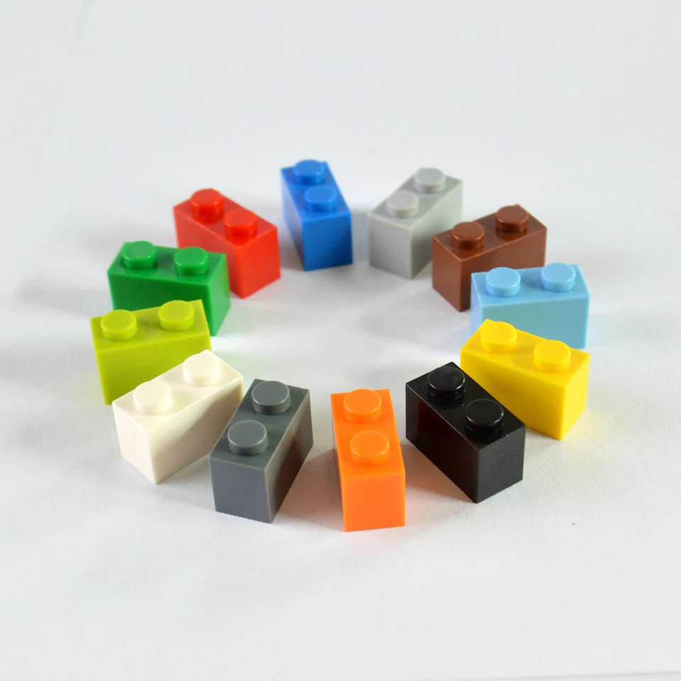 Умный кирпич 1X2 строительные блоки части DIY лого игрушки для детей развивающие
