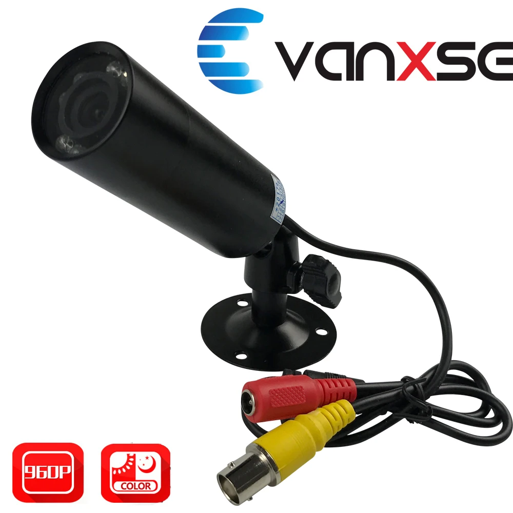 Uvusee CCTV 1/3 Sony CCD 1000TVL 3 6 мм HD 8pcs IR LEDs D/N Мини цилиндрическая камера видеонаблюдения с